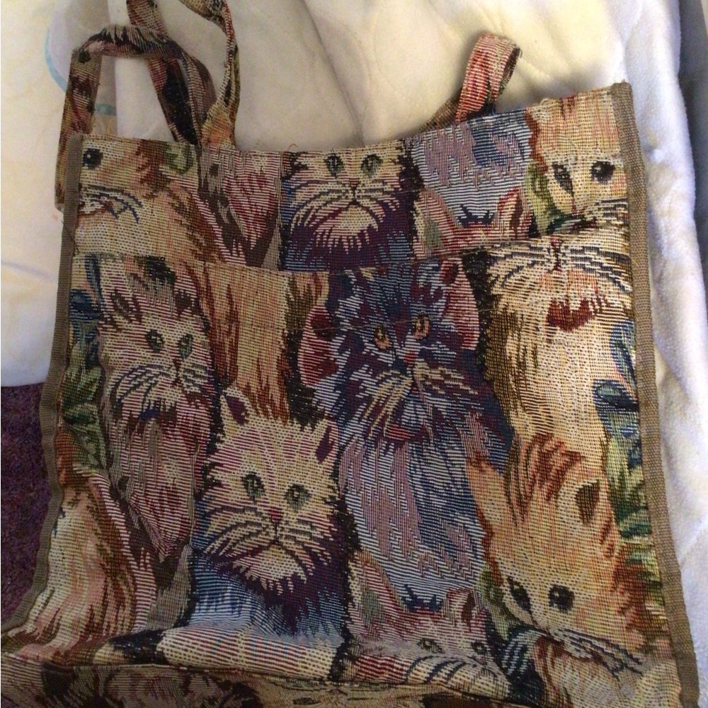 Cat Tapestry Tote Bag